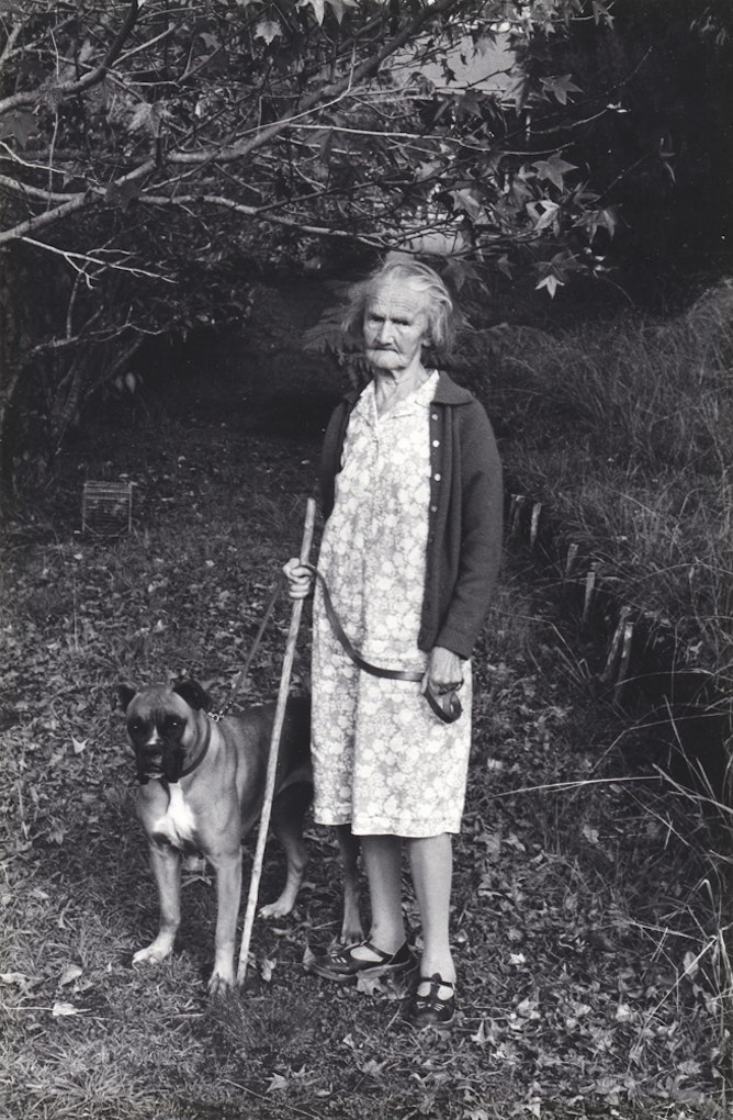 Glenn BuschWoman with her dog1973 