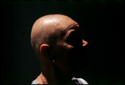 Between each infusion Mum’s hair grew about half a centimetre before falling out again. The Cancer Society subsidises wigs for people undergoing chemotherapy. Mum was reluctant to take up the offer because she thought each wig she tried on looked like a ‘dead cat.’ In the end she got one but never wore it. She kept it buried in a drawer under a jersey, some socks and her fake silicone breast.