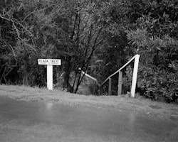 ‘Te ara takiri’, was built by local Henry Couch after the February 2011 earthquake. The handmade pathway and bridge leads over Omaru acting as an escape route from further falling rocks from the surrounding hills.