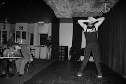 Things have come a long way. A real long way. Being gay was not talked about when I was a teenager – certainly it wasn’t talked about by my parents or the community I grew up in. It was so different from the way things are now. I mean you’d never have seen a gay character on TV in those days, they just weren’t there. Now every second show might have one or two. They’re portrayed as part of life – which we are. Children grow up with them, they have gay friends at school, it’s just part of life. Like being left-handed or right-handed. My brother is left-handed, and as far as I’m aware he never chose to be like that. If he did, please tell me the day and the time he decided to be left-handed. People don’t choose to be gay, nor to be ridiculed or beaten up. Nobody chooses to be treated badly, but there’s still a lot of that negative stuff happening. As I get older I’ve found more courage to be me – be who I am. It wasn’t until my mid-thirties that I found the strength to say who I was. I tried hard to live like Mum and Dad, to be the way my brothers and aunts and uncles wanted me to be. Now I’m trying to please myself. Not just to please me, but to be me. I’m not going to conceal who I am any more. I don’t to want to hurt anyone in any way, but I don’t want to spend the rest of my life in hiding either. You could call the Chameleon a nightclub. I think whether a place is gay or straight doesn’t really matter. They’re all the same to me, but this place is a gay area where I can more easily be me, whether I’ve got a partner or not. Here I can hold hands, have a hug, whatever. You couldn’t do that out on the street. A lot of gay people in Christchurch don’t feel they have that sort of liberty at the moment. But the Chameleon has a nice atmosphere and I love to dance. That’s where I really enjoy things – on the dance floor. I love expressing myself to music, interpreting the music. I think it’s where I’m able to be me most of all.