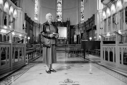 For a kick-off, you don’t get much choice when you live in a vicarage. Being a priest’s daughter, I don’t suppose I could help myself. At any rate, my religious life has always been of importance to me. I was brought up in the church and it’s stuck. You go through your teenage things where you get a bit silly, get a wee bit rebellious – and I did, but only faintly. You come to realise which is better. The church supplies all one needs. After I left school I went on to art school, in Worcester Street – Bill Sutton was still a student then – but I didn’t work very hard. Then the war came along and I became a land girl. That was hard work but also quite fun. Driving a horse and cart into Addington, ploughing, milking cows, everything. Later I became a nurse aid doing voluntary work at the Burwood Plastic Surgery Unit. Some of the men had an appalling time, but they survived it. Afterwards I became a Karitane nurse, and finally a doctor’s nurse-receptionist in the city until I retired. And now you find me here, in the cathedral. I think the cathedral has a great sense of belonging for the people of Christchurch, of all creeds. There are some who embrace Christianity, others don’t. If you have that belief, then the cathedral – any church – means much to you. God is present there. If you don’t, it’s only a pretty building – actually it’s quite a splendid building – but one hopes, whoever enters, they get the feeling of sanctity here. For me, at any rate, it has always been a place of importance – of sustenance.