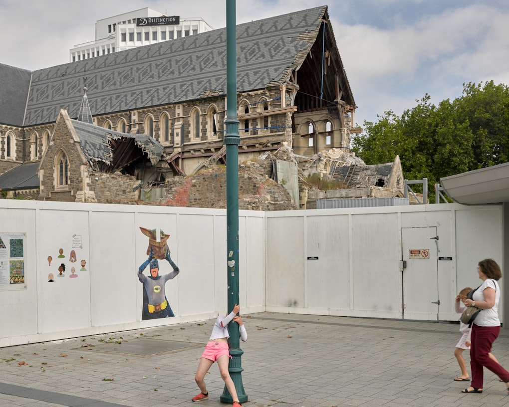 Towards the north-east facade of Christ Church Cathedral.